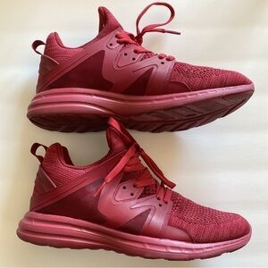 APL shoes women’s size 9.5 athletic maroon Lululemon EUC